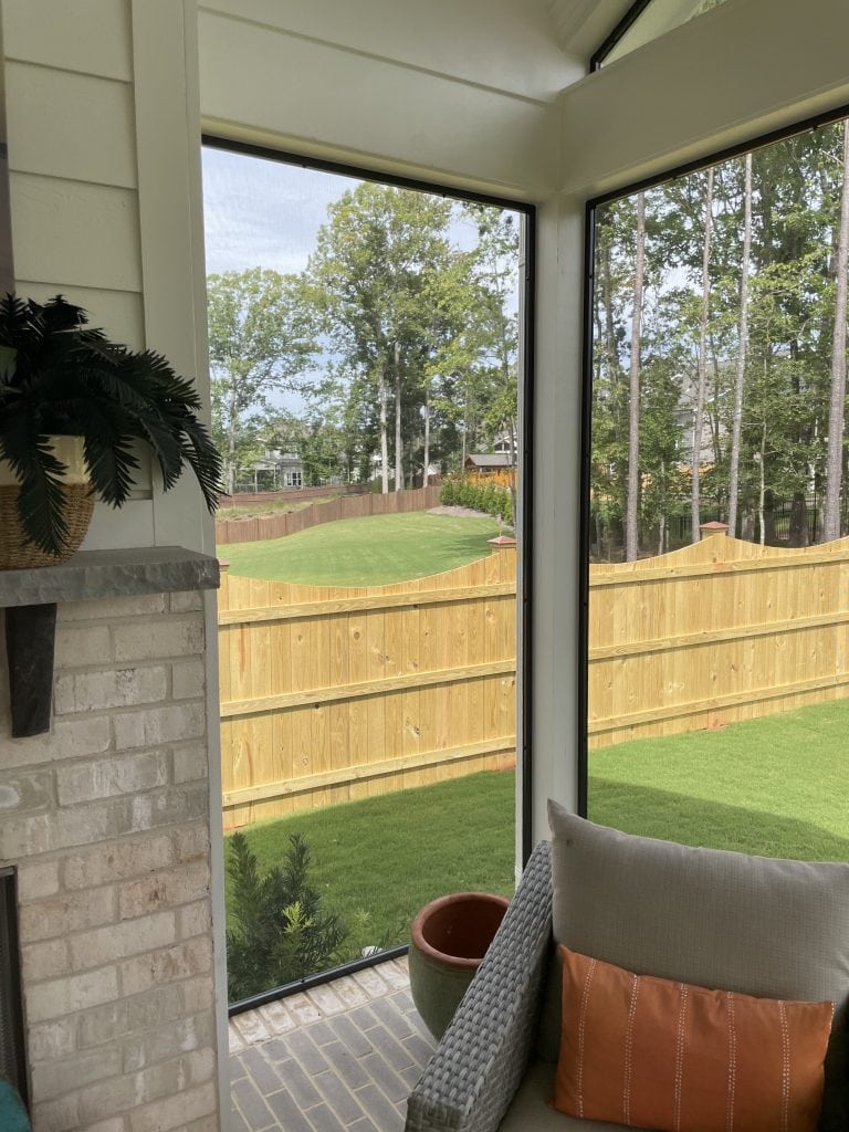 Deck Shades - Back Porch Rolled Up