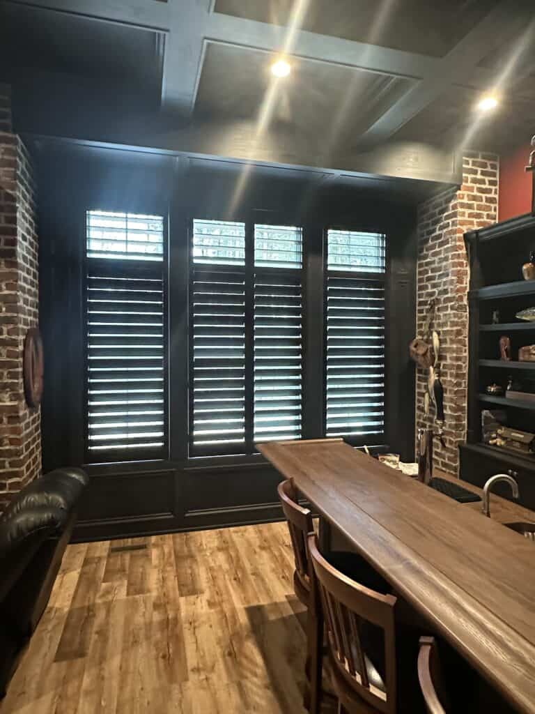 Stained Plantation Shutters