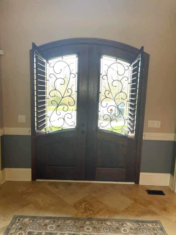 Wood Stained Plantation Shutters