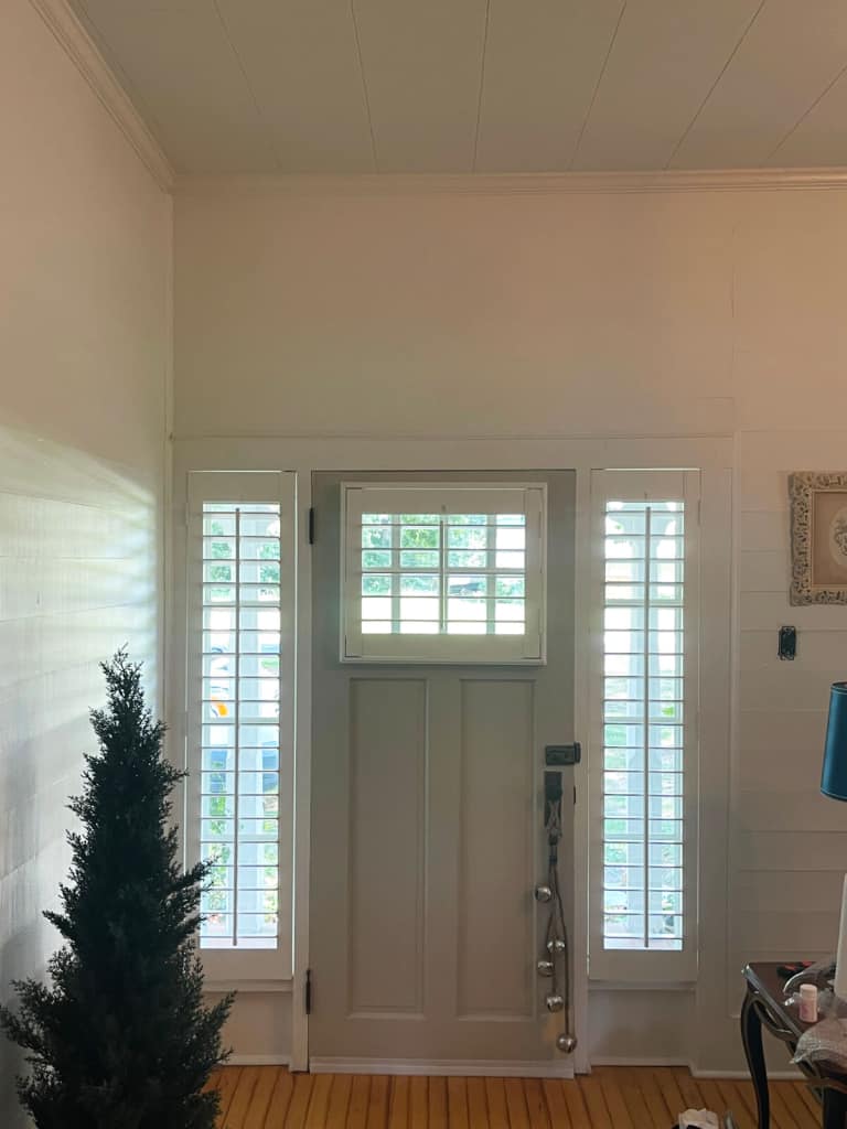 Plantation Shutters for Front Door of House