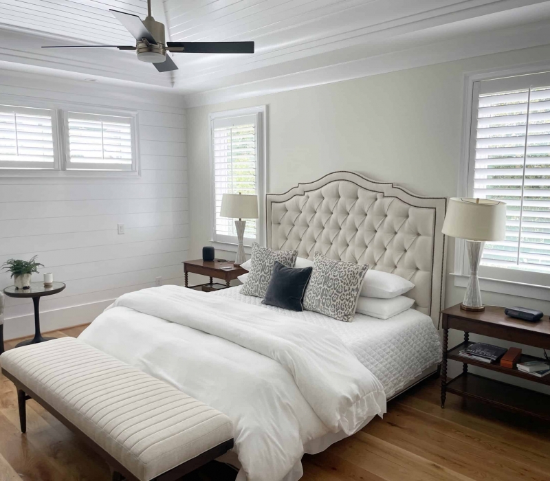 White Painted Interior Shutters