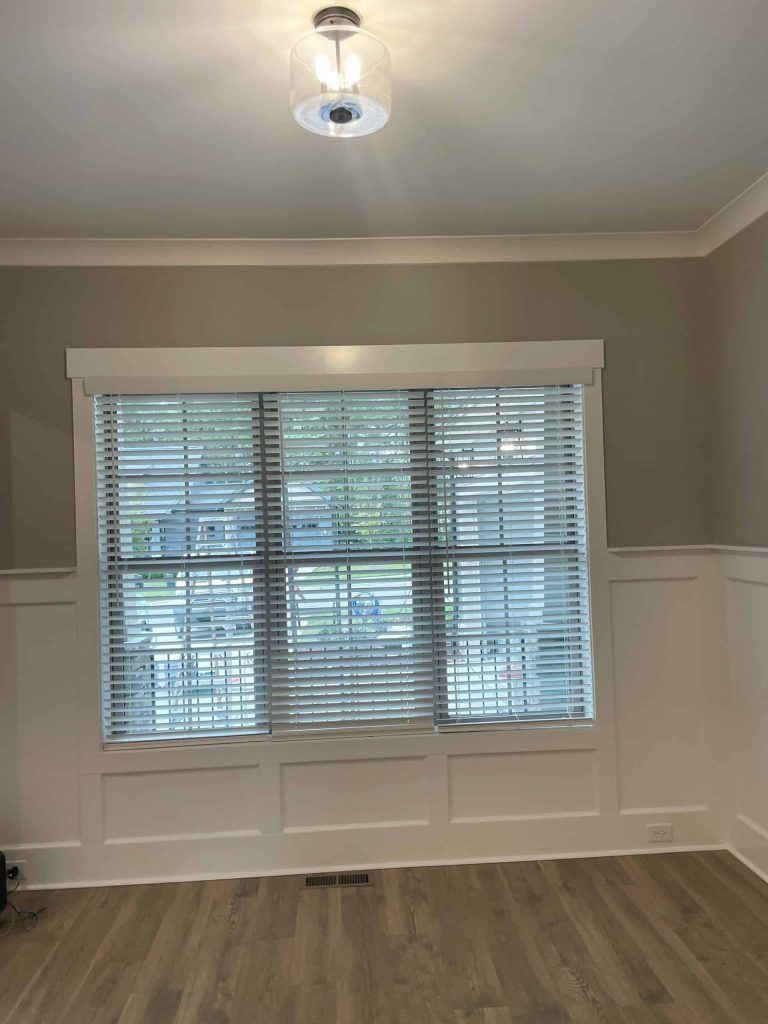 White Corded Blinds